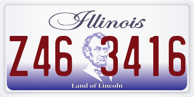 IL license plate Z463416