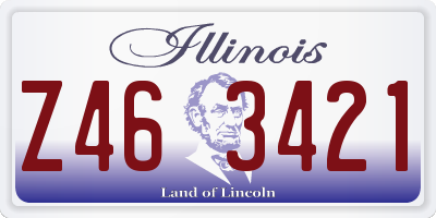 IL license plate Z463421
