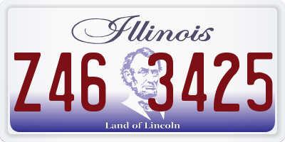 IL license plate Z463425
