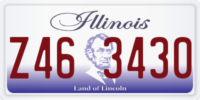 IL license plate Z463430