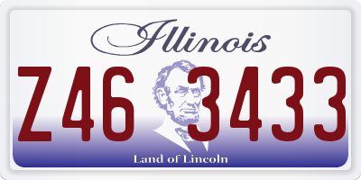 IL license plate Z463433
