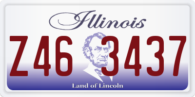 IL license plate Z463437