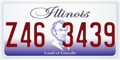IL license plate Z463439