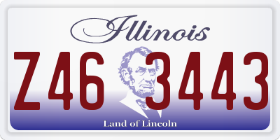 IL license plate Z463443