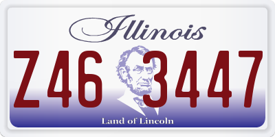 IL license plate Z463447