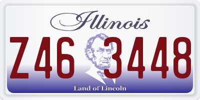 IL license plate Z463448