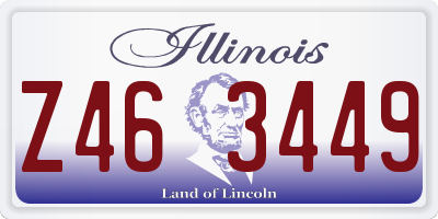 IL license plate Z463449