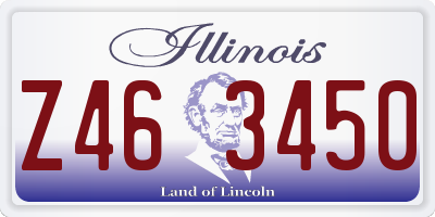 IL license plate Z463450