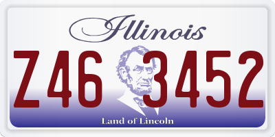 IL license plate Z463452