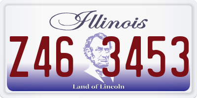 IL license plate Z463453