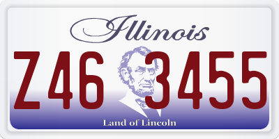 IL license plate Z463455