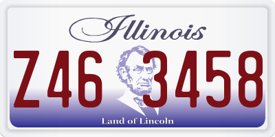 IL license plate Z463458