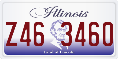 IL license plate Z463460