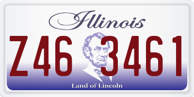 IL license plate Z463461