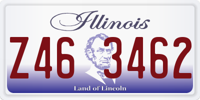 IL license plate Z463462