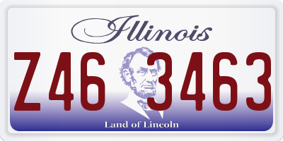 IL license plate Z463463