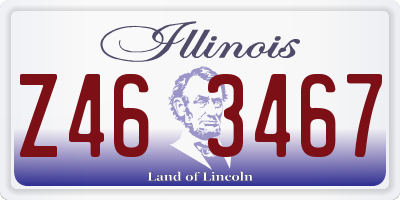 IL license plate Z463467