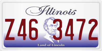 IL license plate Z463472