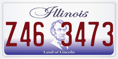 IL license plate Z463473