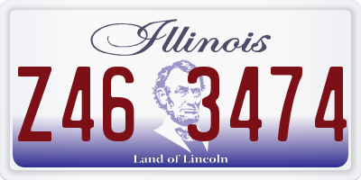 IL license plate Z463474