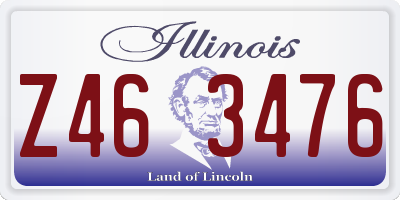 IL license plate Z463476