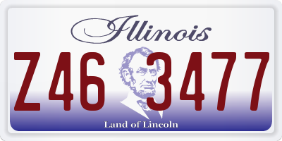 IL license plate Z463477