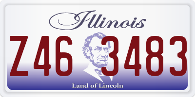 IL license plate Z463483