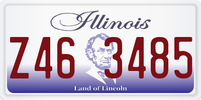 IL license plate Z463485