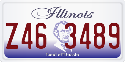 IL license plate Z463489