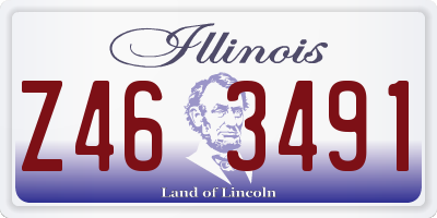 IL license plate Z463491