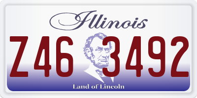 IL license plate Z463492