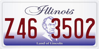 IL license plate Z463502