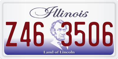 IL license plate Z463506