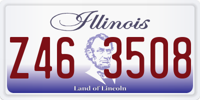 IL license plate Z463508