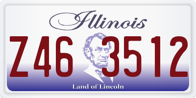 IL license plate Z463512