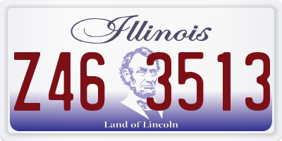 IL license plate Z463513
