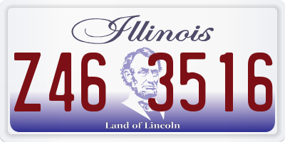 IL license plate Z463516
