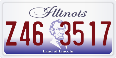 IL license plate Z463517