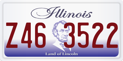 IL license plate Z463522