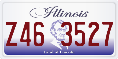 IL license plate Z463527