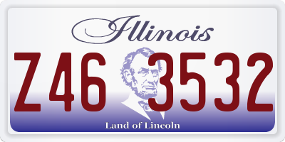 IL license plate Z463532