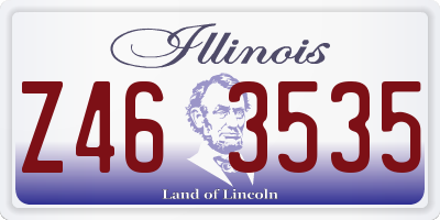 IL license plate Z463535
