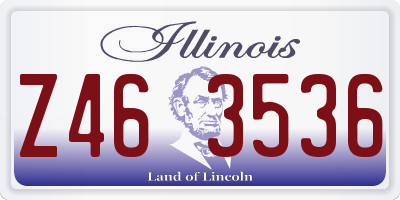 IL license plate Z463536