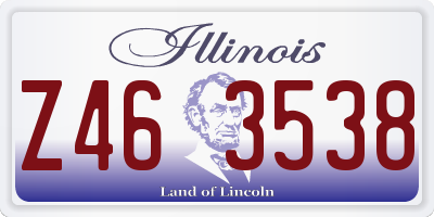 IL license plate Z463538