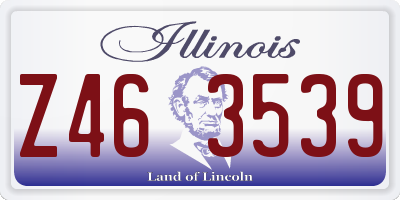 IL license plate Z463539