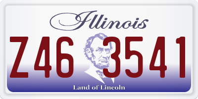 IL license plate Z463541