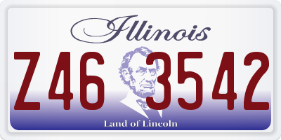 IL license plate Z463542