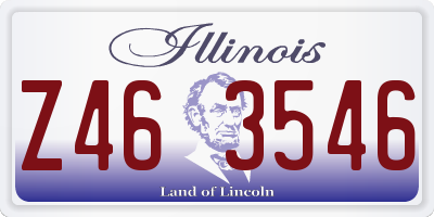 IL license plate Z463546