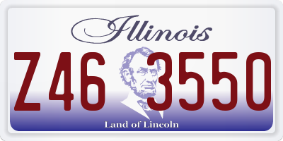 IL license plate Z463550
