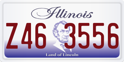 IL license plate Z463556